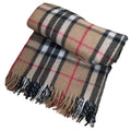 Thomson Camel Recycled Wool Tartan Blanket