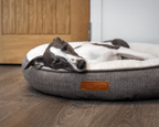 The Lincoln Tweed Donut Dog Bed