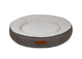 Lincoln herringbone tweed donut dog bed