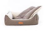 Lincoln herringbone tweed bolster dog bed, view 6