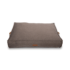 Lincoln brown herringbone tweed pillow dog bed, view 7