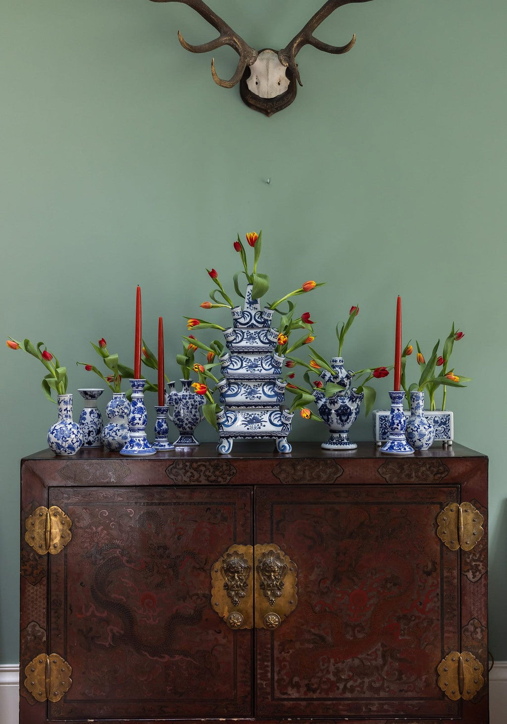 Delft Tulipière Rectangle Vase