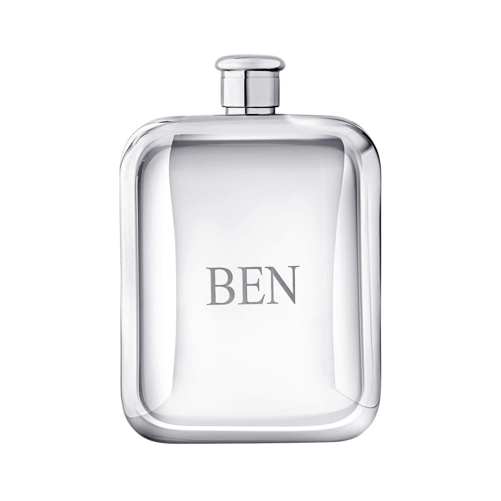 Steel Hip Flask with Leather Sleeve